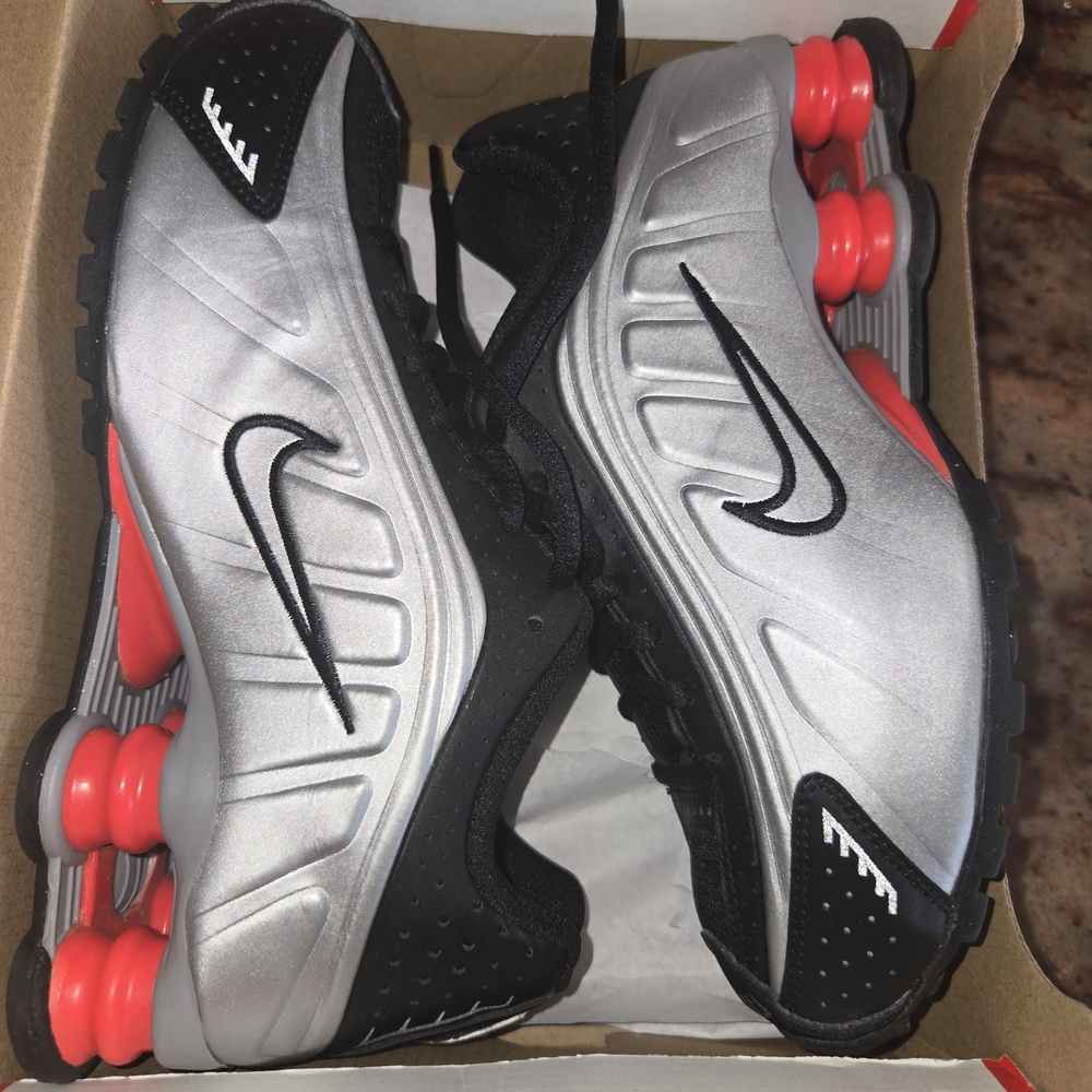 Nike Silver and Black Athletic Shoes